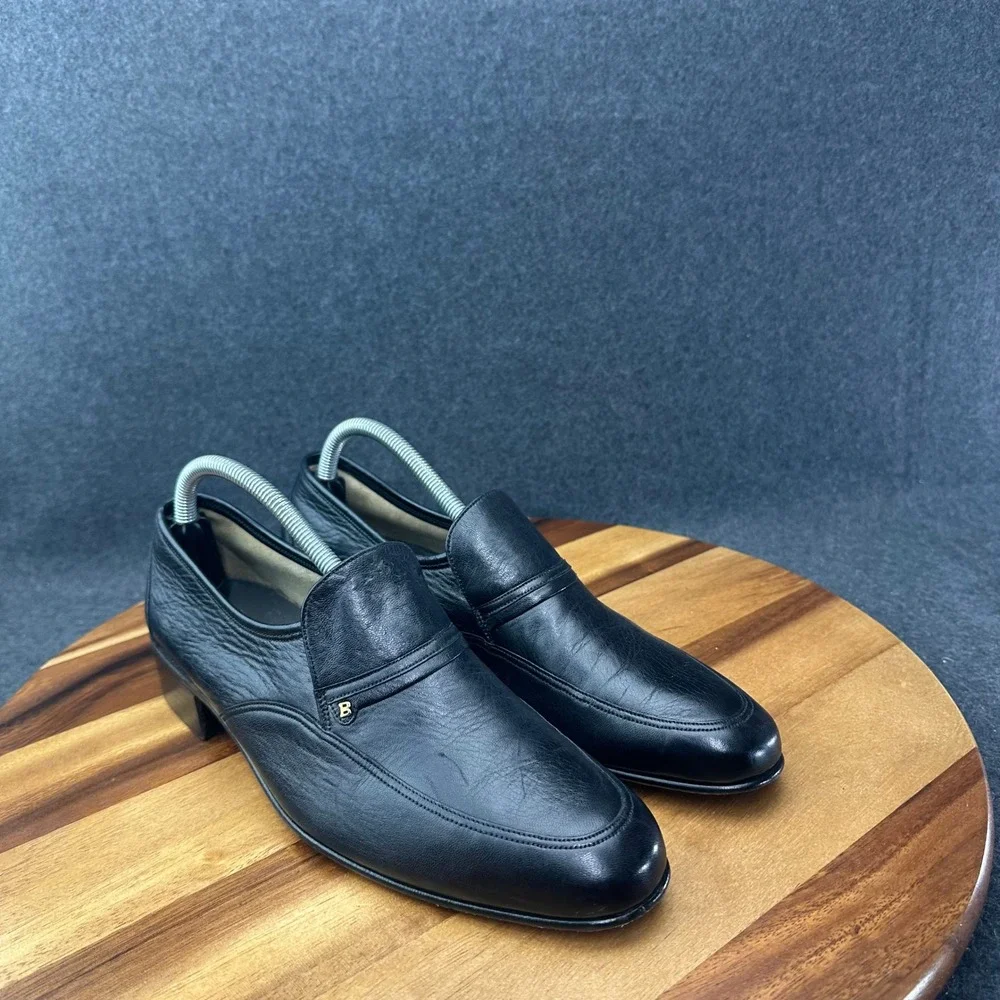 Bally of Switzerland Continentals Sligo Black Leather Loafers Mens 9N 518599